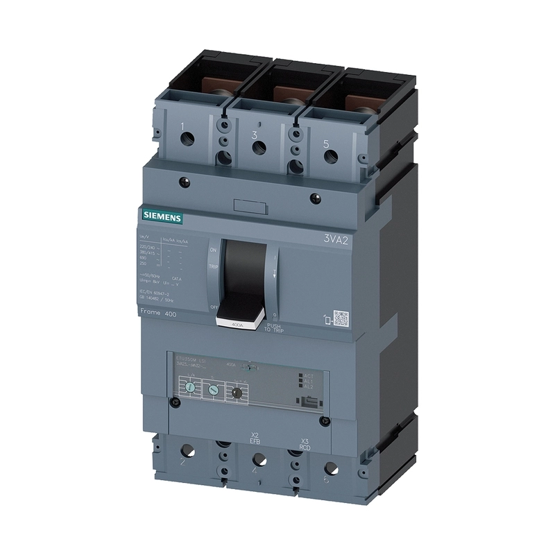 Interruptor automático 3X250A ETU350 55KA
